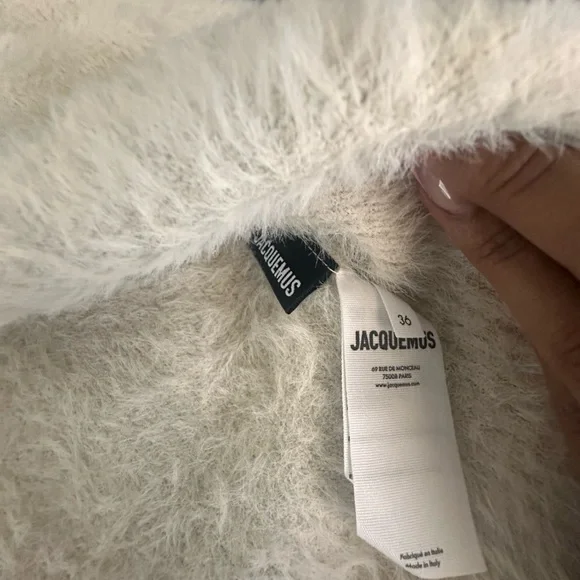 Jacquemus Cream Fuzzy Cardigan - Picture 3 of 3